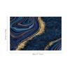 Anti Fouling and Heat-insulating Table Mat 4PC Placemat Watercolor Marble Printed Fabric Linen Placemat  Western Style Placemat