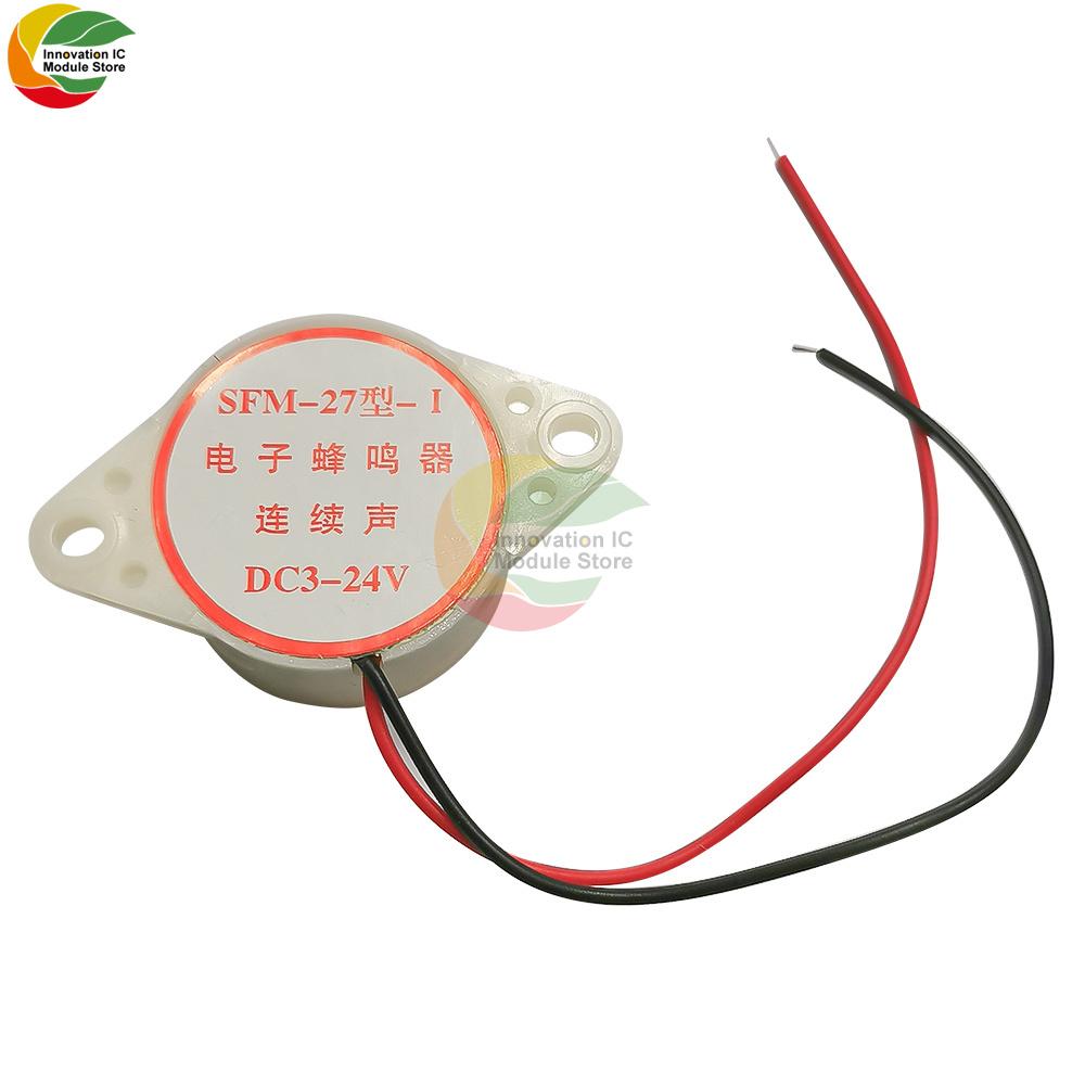 Electronic Buzzer SFM-27 Model DC6 DC3-24V Continuous Audible Alarm Electronic Buzzer Arduino Van Intermittent Continuous Buzzer