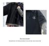 Children's Spring/Autumn Trendy Spliced Long Sleeve Polo Shirt - Casual Loose Korean Style Fake Two-Piece Pullover.