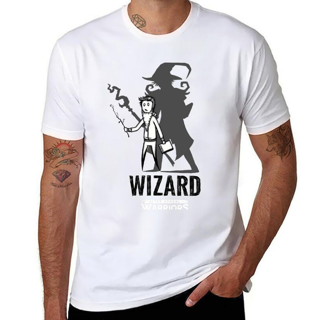 AFTER SCHOOL WARRIORS: WIZARD T-Shirt Man T Shirt Summer Cotton T Shirts Man 100% T-Shirt