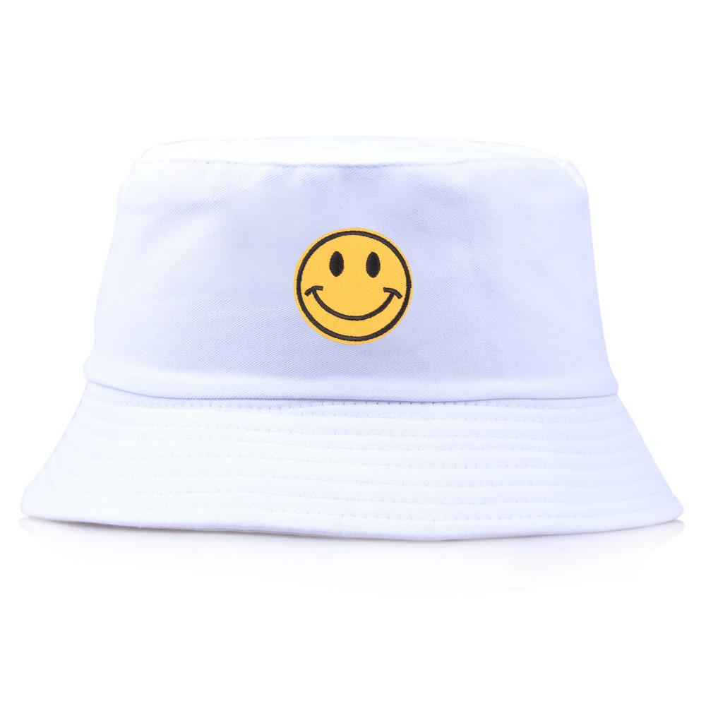 Cotton Embroidered Fisherman Hat With Sun Protection For Summer Beach And Casual Wear