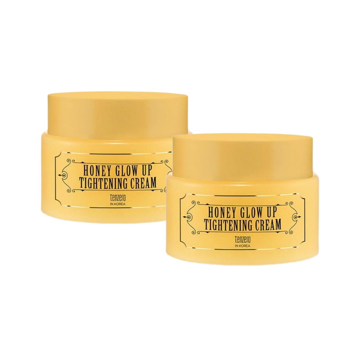 TENZERO Honey Glow-Up Cream - Deep Nourishing & Radiance Boosting Moisturizer - 80g (Pack of 2)