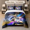 Custom Bedding Set Cristiano Ronaldo Pattern, Print Name Text 1 Duvet Cover Plus 2 Pillowcases Home Textile