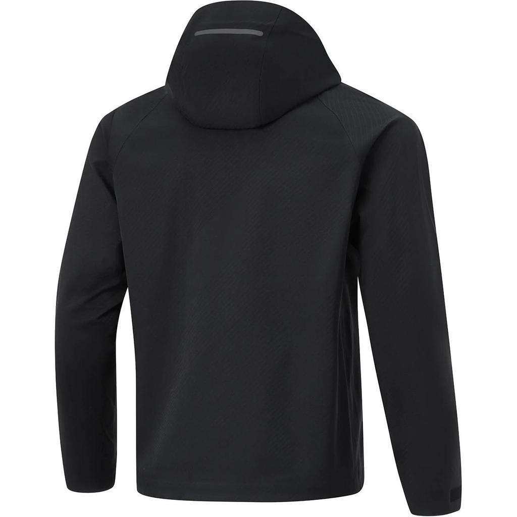 Li Ning Wade Series Bequeme Lässige Einfarbige Schlichte Kapuzenjacke mit Reißverschluss Sport Wasserabweisende Langarm-Windjacke Unisex Oberbekleidung AFDU011-1