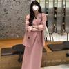 2025 Early Autumn Loose & Slimming Jacket and Midi Skirt Two-Piece Set