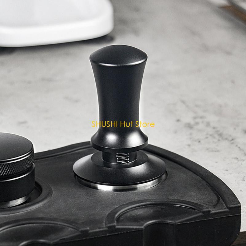 51mm 58mm Espressos Coffee Tamper Spring Loaded Stainless Steel Espressos Tamper D57B