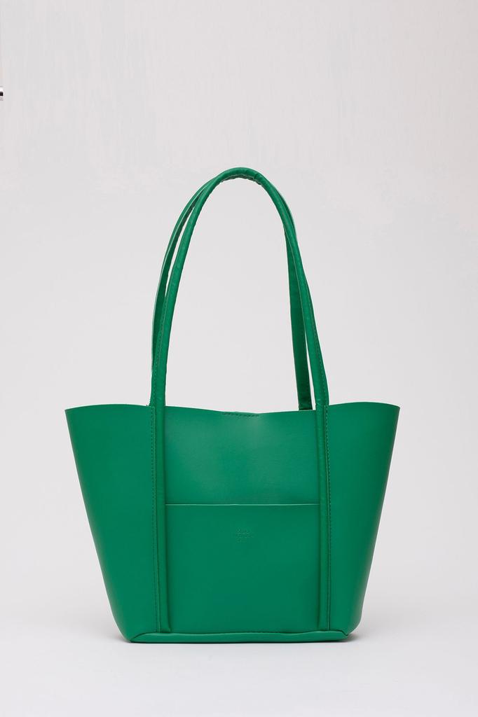 Women's Stylish and Useful Shoulder Bag Blue Shk80 Faux Leather Large Size Arm and Shoulder Bag with Front Pocket and Snap Makeup Bag L:26E:40W:8C