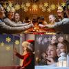 Diy Crystal Epoxy Mold Christmas Series Three-in-one Snowflakes Hanging Pendant Jewelry Silicone Mold for DIY Craft