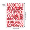 1.5-inch Letter Sticker Multicolor English Alphanumeric Combination Holiday Gift Decoration Waterproof Letter Sticker