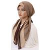 Polyester Print Infinity Headscarf With Sun Shield For Casual Summer Wear