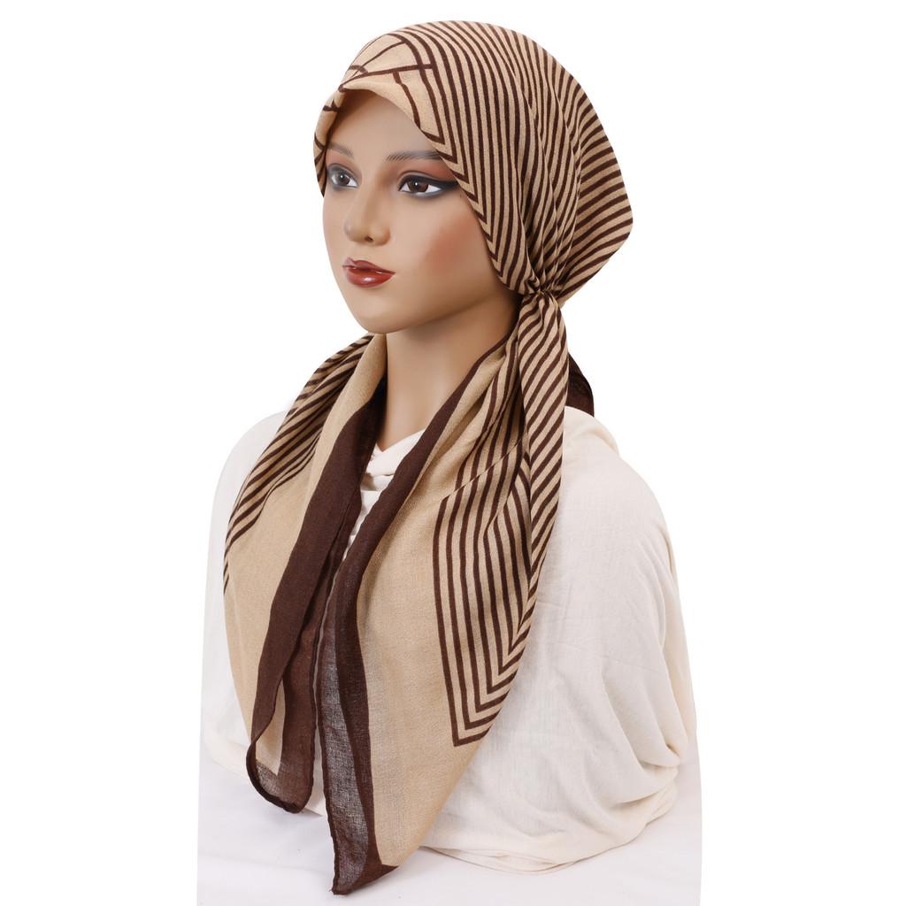Polyester Print Infinity Headscarf With Sun Shield For Casual Summer Wear