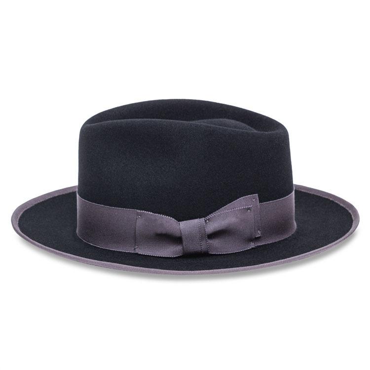 

Bow-Tie Felt Hat Solid Color Felt Hat
