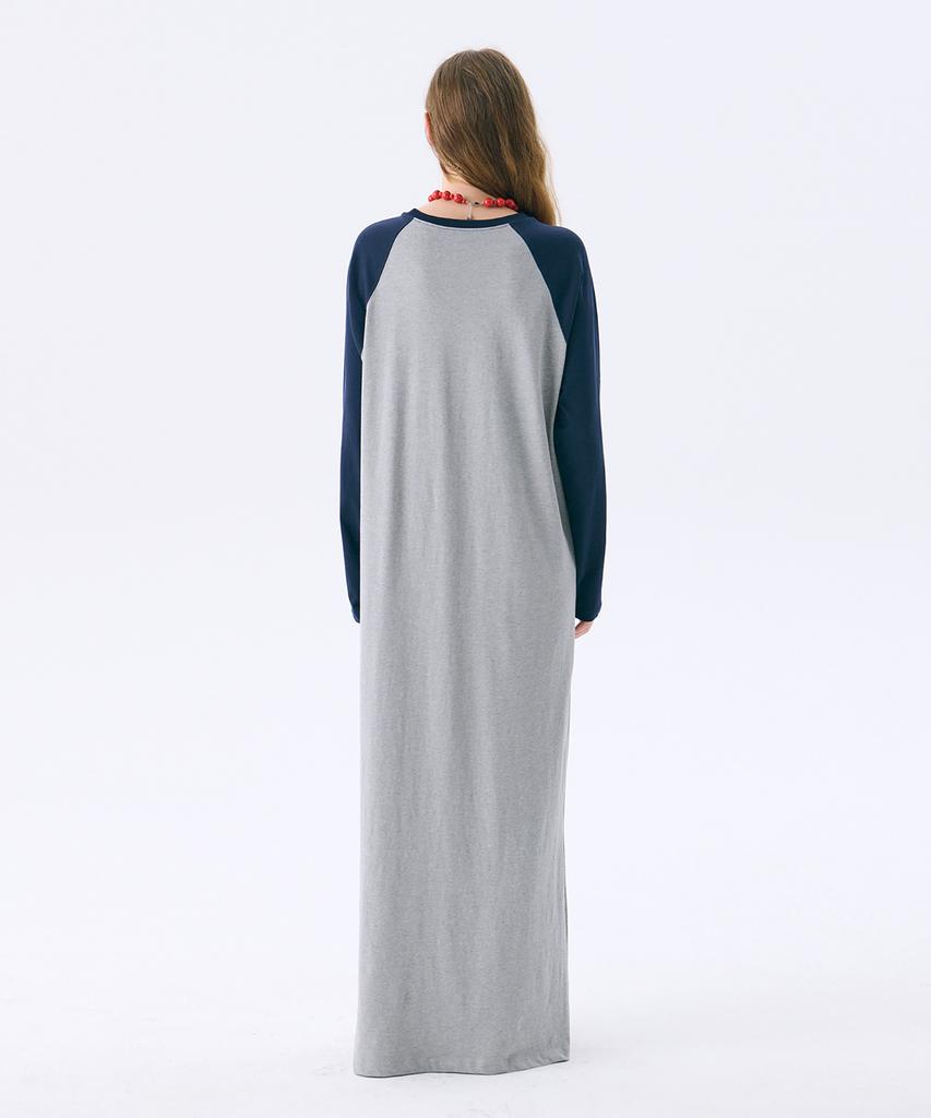 Jun Jun Space Raglan Long Dress_Grey