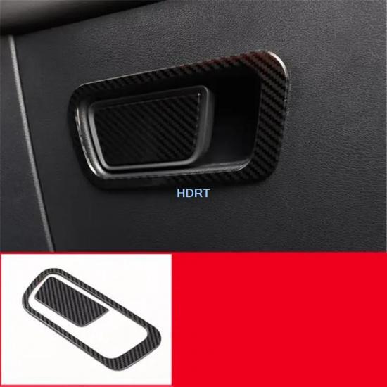 Rear Air Outlet Glass Switch Gear Water Cup Frame Carbon Fibre Interior For Changan UNIT UNI-T  + Car Accessories Styling