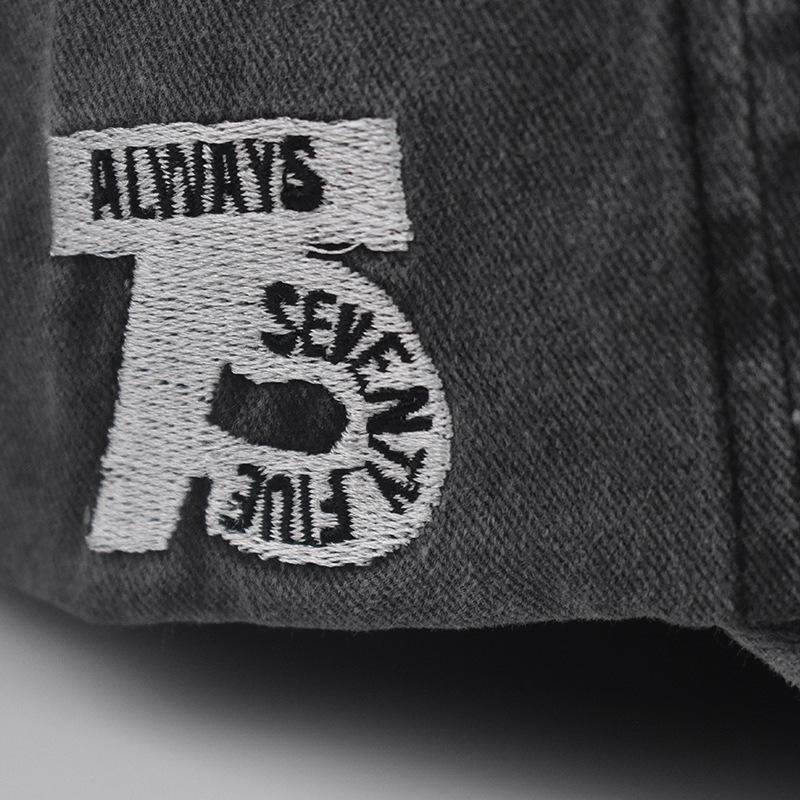 Men Women Baseball Cap Washed Cotton 3D Embroidery ALWAYS 75 Letter Baseball Cap Ladies Dad Hat Men's Bone Cap