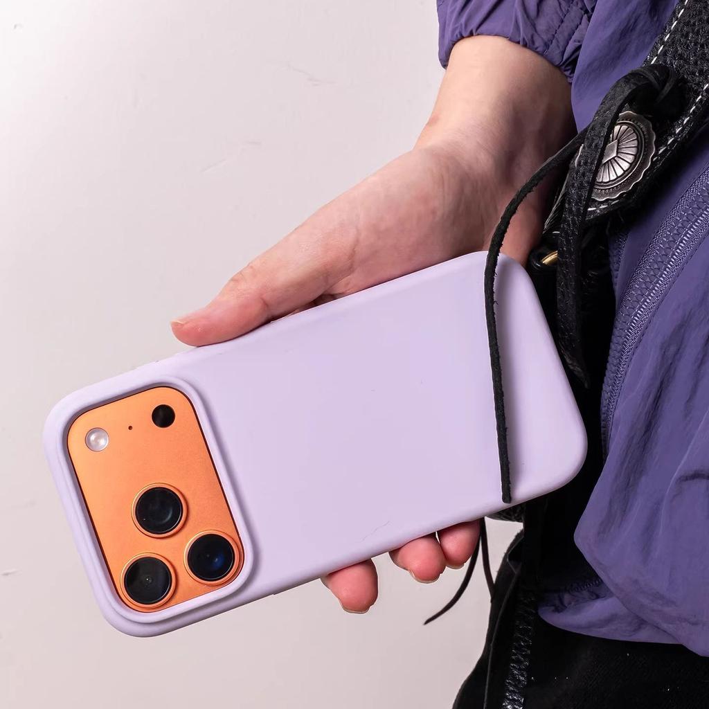 Caramel Brown Liquid Silicone for OPPOFindx9 Mobile Phone Case Findx9Pro Eraser Sensing Fin