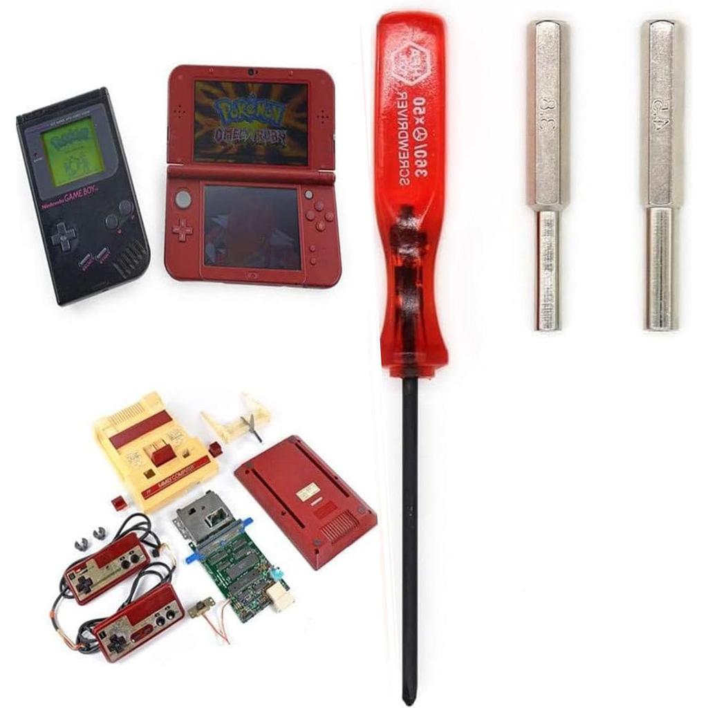 Mirhua Special Nintendo Precision Screwdriver Set Compatible with Super for and Replacement Screwdriver, Compatible, Y-Shaped (3.8mm/4.5mm/2.5mm),