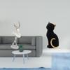 Ballerina Cat Figurine Modern Dancing Girl Resin Art Sculpture Decorative Collectible Desktop