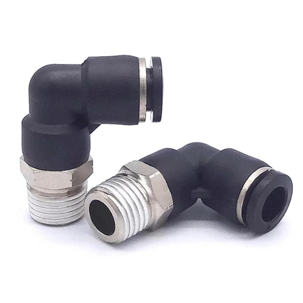 1/8" 1/4" 3/8" 1/2" NPT Male Female 1/8"- 5/8" Inch Tube OD Elbow Pneumatic Push To Connect Air Fitting Quick Release Connector
