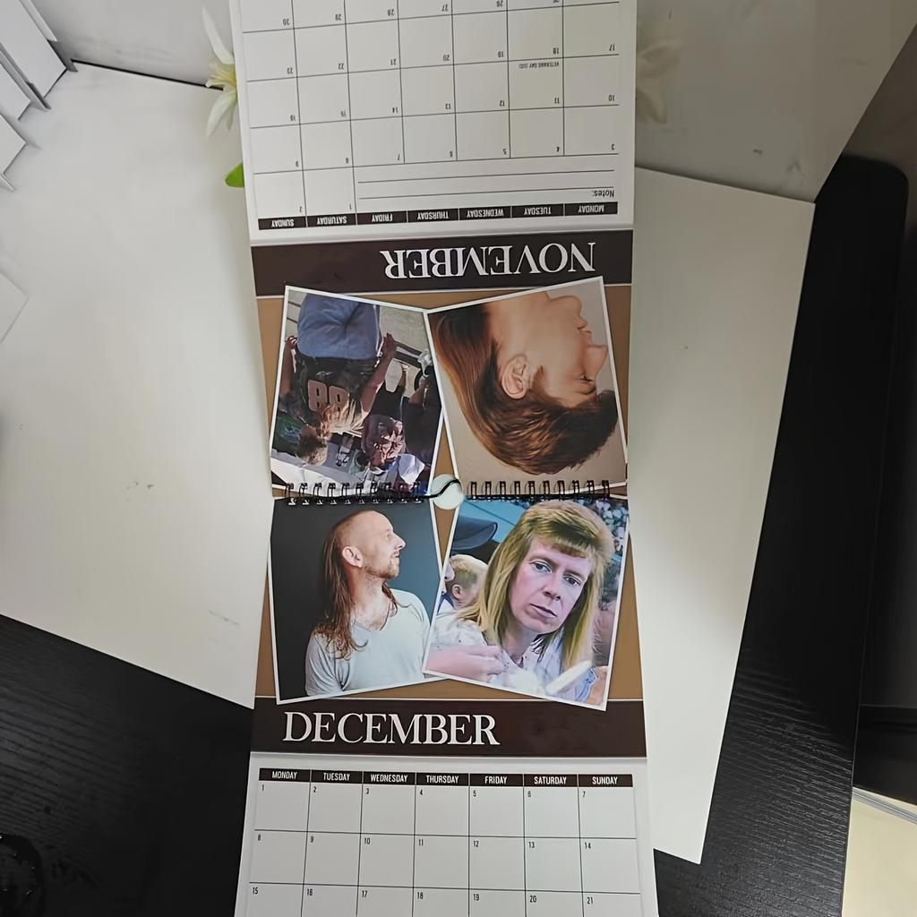 2026 Kadeřnický kalendář s mullety - 12měsíční nástěnný kalendář s humorem, denní plánovač a organizér, ideální pro domácí a kancelářskou dekoraci