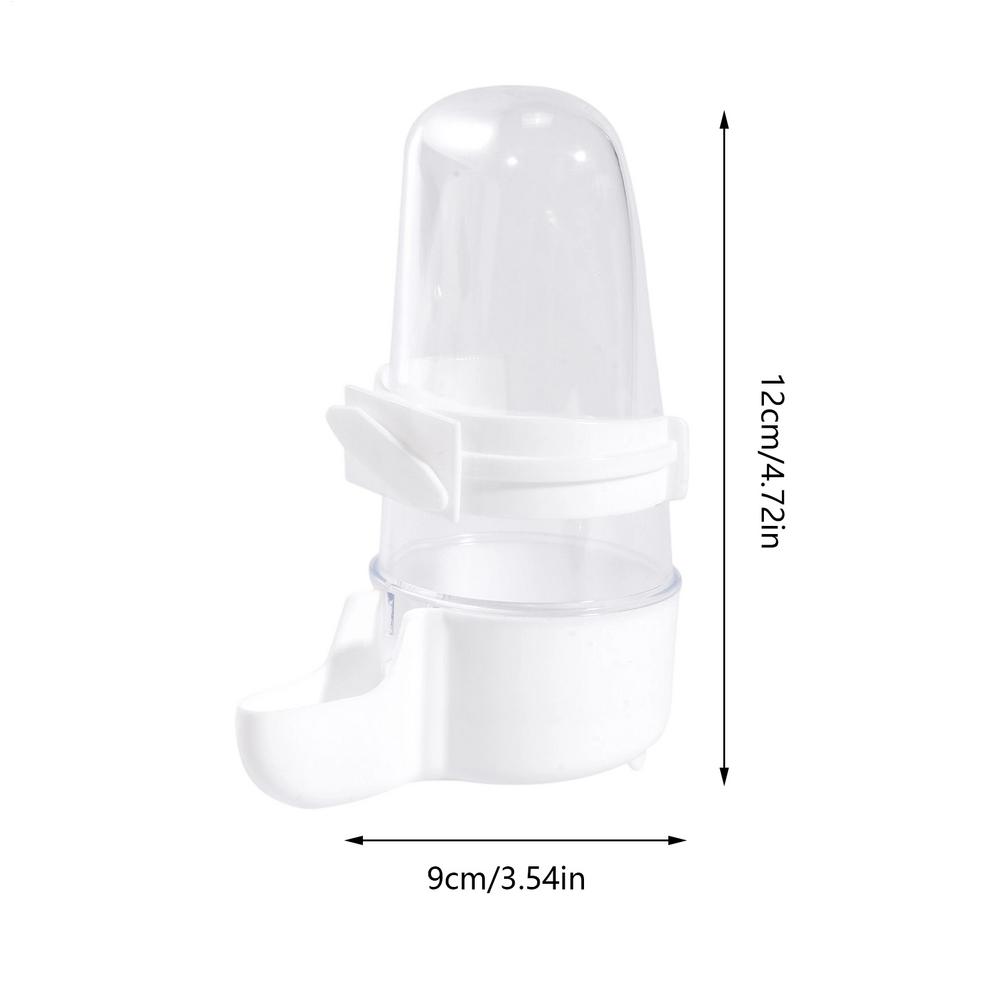 

Автоматическая кормушка для птиц внутри клетки прозрачная поилка контейнер для корма товары для домашних животных для волнистых попугайчиков корелл попугаев неразлучников S белый