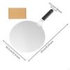 Stainless Steel Pizza Peel Easy To Clean with Handle Flatbread Holder for Home Cooks,