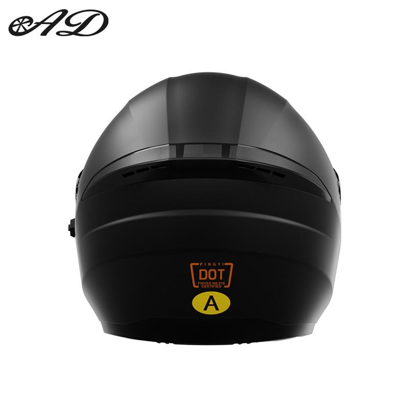 DOT certification new national standard A motorcycle helmet safety sunscreen double mirror men's and women's four-season three-quarter helmet
