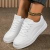Fashion 2025 New Women Sneakers Thick Sole Outdoor Fashion Women Casual Shoes Lace Up Flat Walking Sneakers Female Zapatos De Mujer