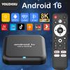Cutie Smart TV Android 16 8GB+256GB Rockchip RK3518 Q18 Asistent Google Video 8K Bluetooth 5.4 Player Media Cutie de Top Foarte Rapidă