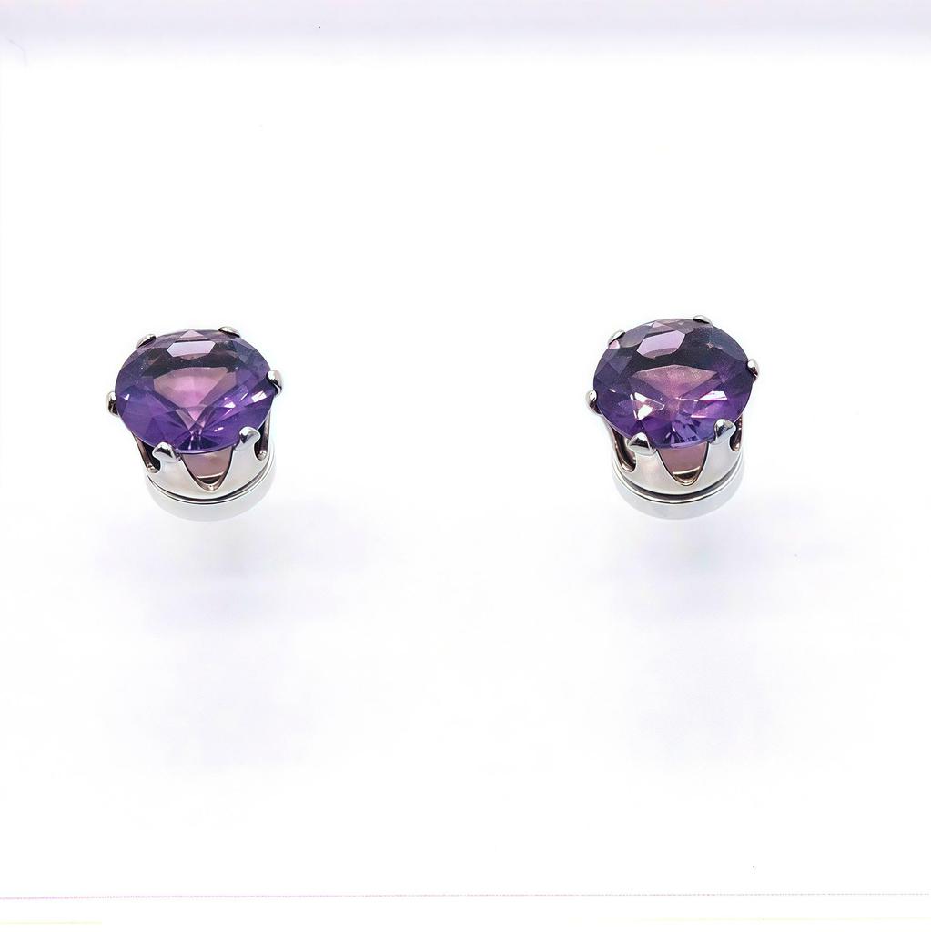 Stainless Steel Zirconia Magnetic Ear Clip - No Piercing Needed, Sparkly Hole-Free Stud for Girls