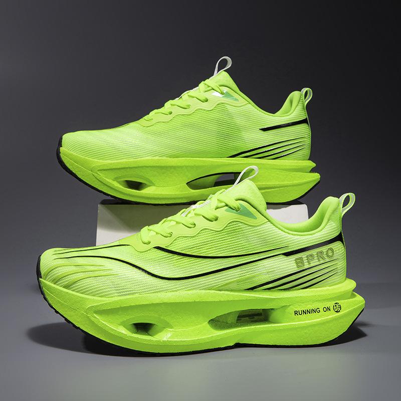 New Red Rabbit 9PRO Running Shoes Boys and Children Students Rotating Button Body Test Breathable Lightweight Carbon Board Moving Shoes Women's 8PRO