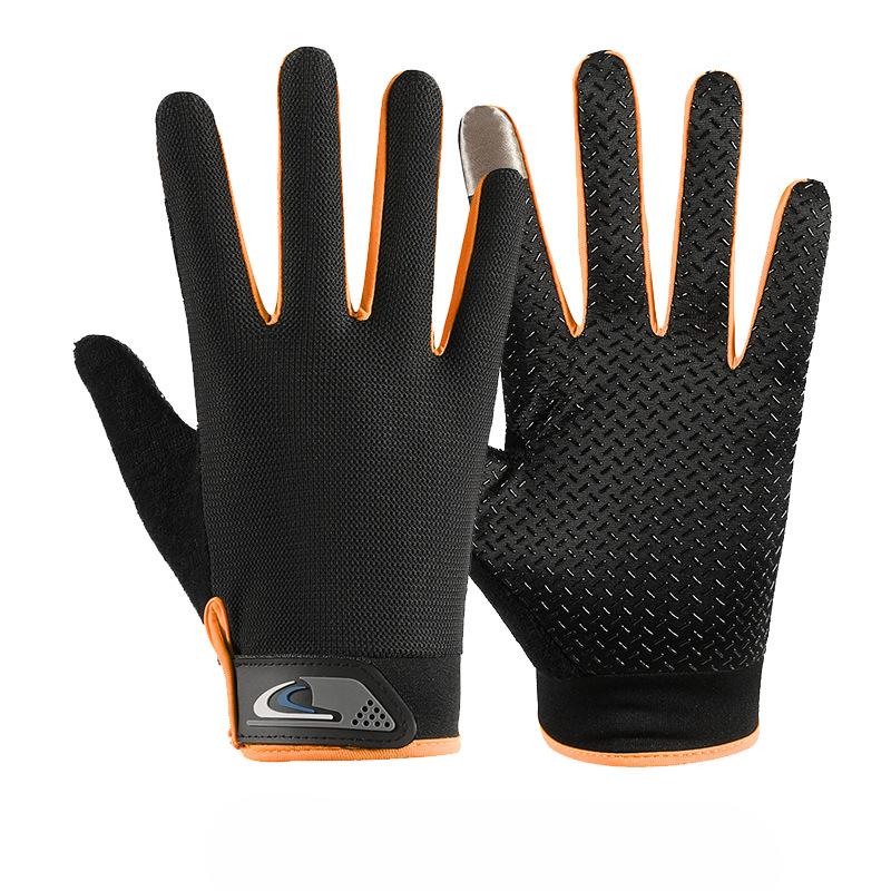Full Fingers for Spring and Summer Thin Outdoor Sports Mountaineering Breathable Non Slip Touch Screen Driving and Riding A Bicycle