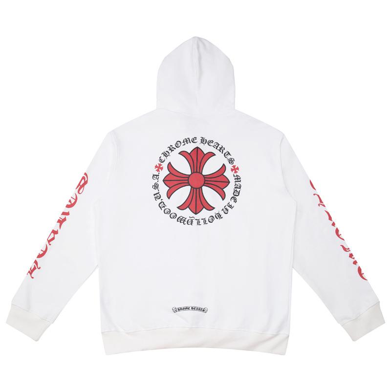 Chrome Heart Pure Cotton Terry Zip-Up Hoodie with Hood