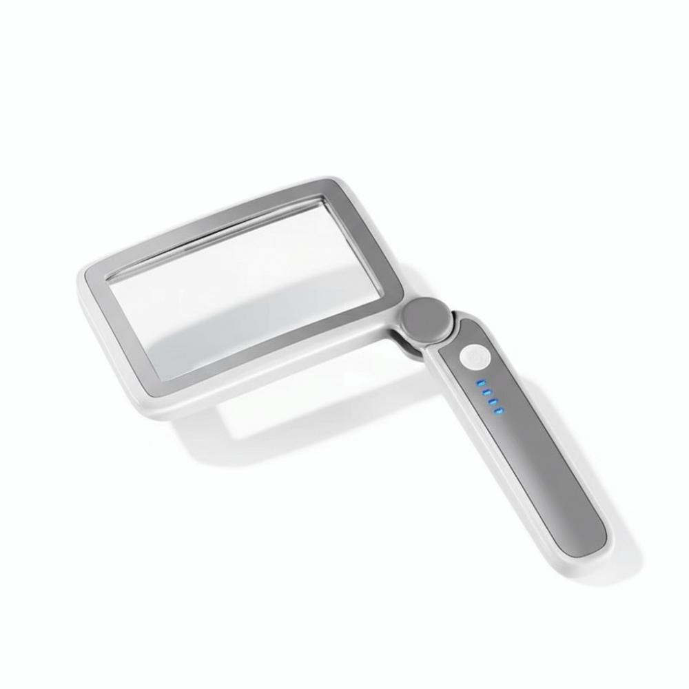 

10 LED Lights LED Lights Loupe 4X Magnification Handheld Reading Magnifier Reading білий