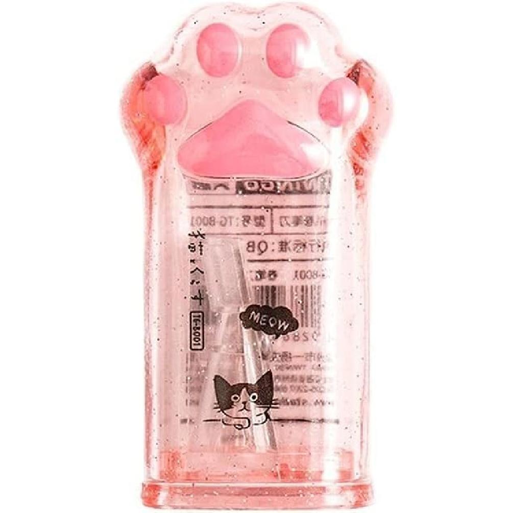 Cute Pink Cat Paw Pencil Sharpener Kawaii School Supplies Student Prize Kids Gift, Cute Pencil Sharpener