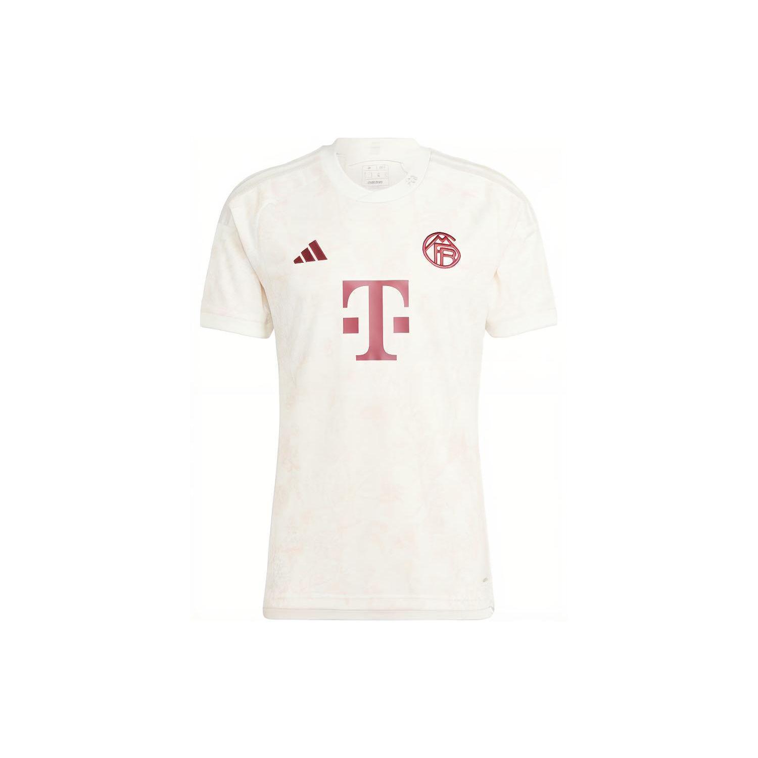 

Adidas Fc Bayern 23/24 Third Jersey с цветочным принтом, круглым вырезом и короткими рукавами, мужские топы Han-Jade-White HR3725 S