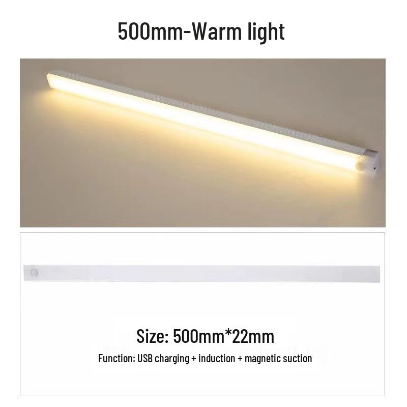Smart LED Motion Sensor Cabinet Light - Rechargeable, Magnetic Wall Mount, Night Light