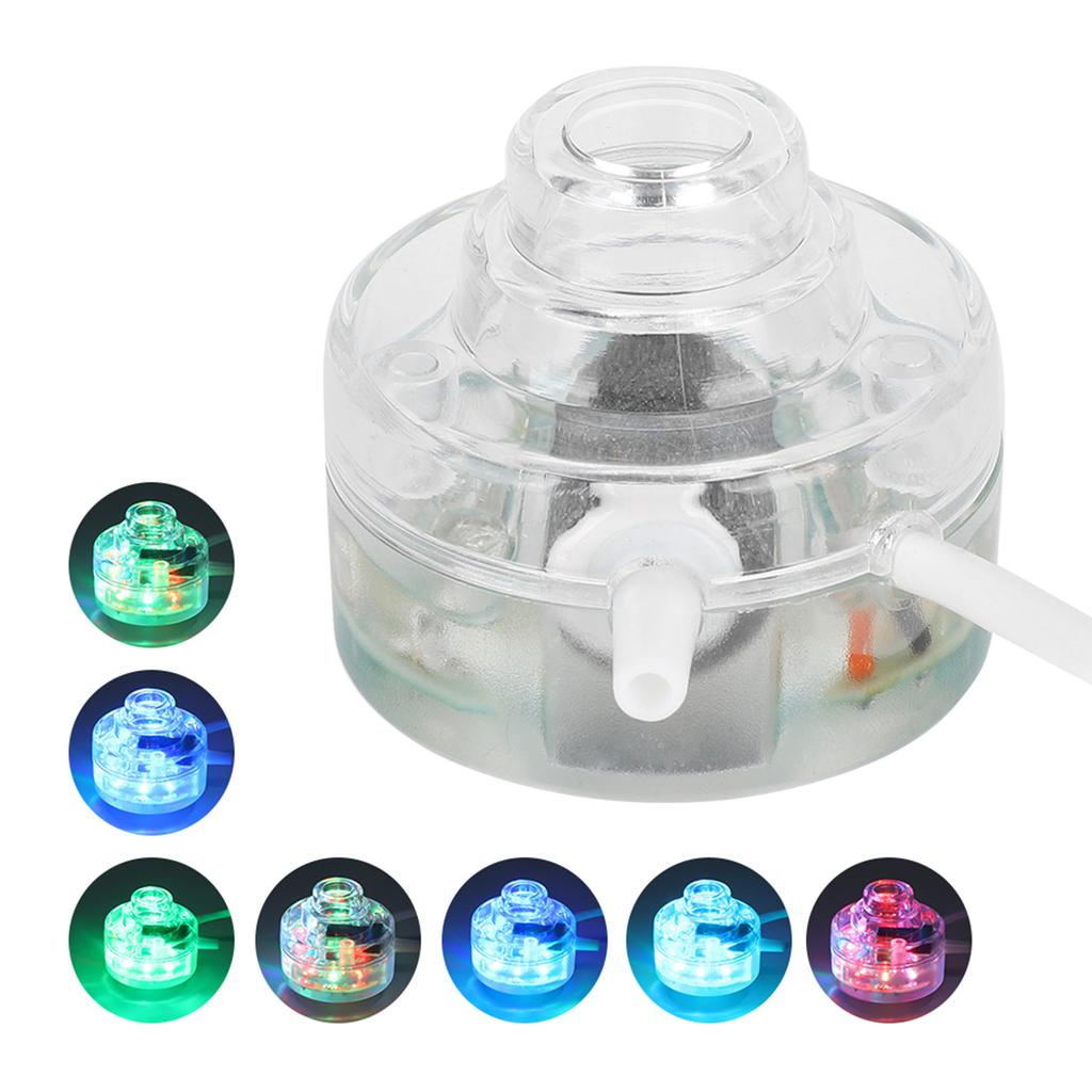 Fish Tank Light Oxygen Bubble LED Colorful Waterproof Diving Cylindrical Air Stone(P01 LowVoltage Version Cylinder