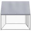 VidaXL Poulaillerr, Cage à Poulet avec Porte Verrouillable, Enclos pour Poules avec Toit Extérieur, Argenté et Gris 3x2x2 m 155889
