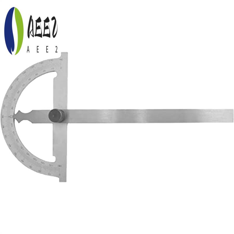 

AEE2-1 PCS Precision Protractor Universal Angle Ruler With Metal Locking Screw 0-180° Case Dimensions: 80 X 120Mm серебряный