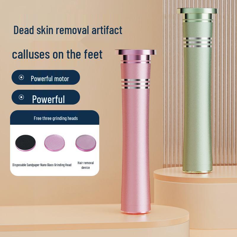 

Electric Foot Grinder for Removing Calluses - Pedicure Device with Grinding Stone for Heels and Home Foot Scrubber зелений