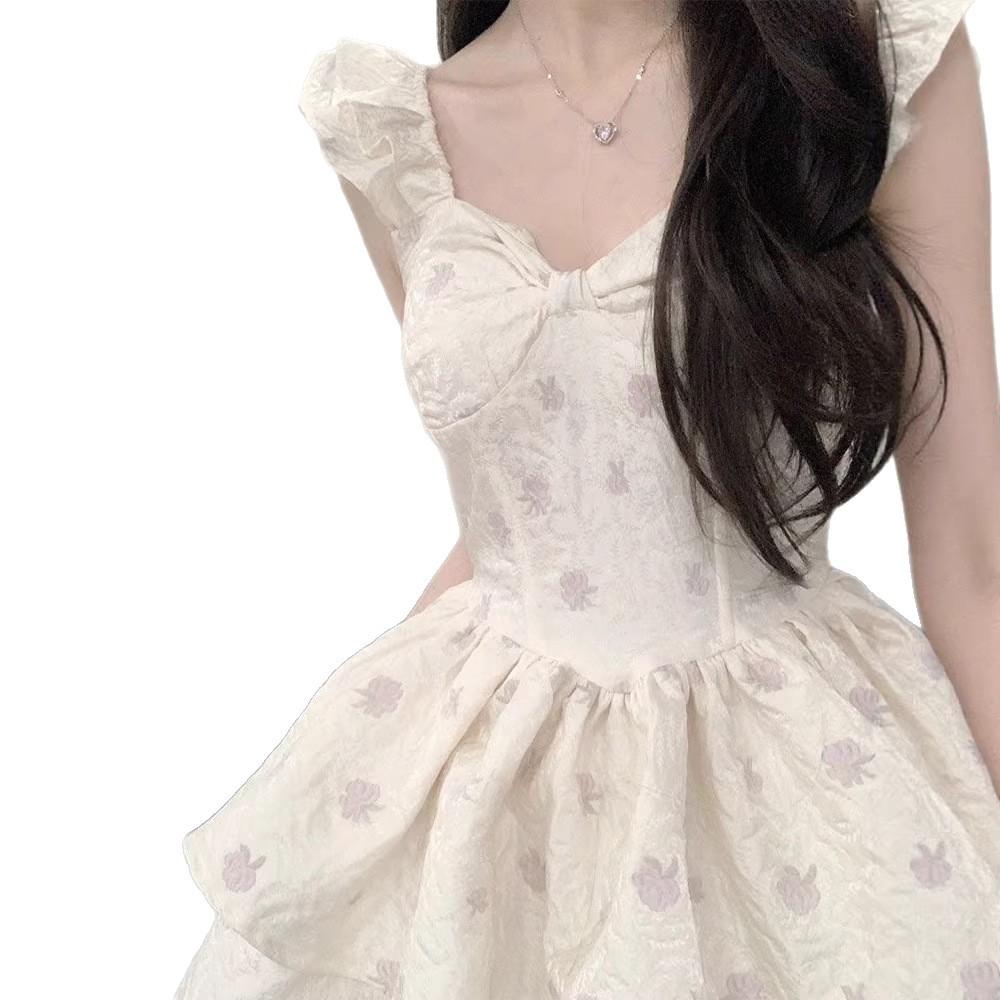 New pure desire Mori first love dress sweet girl dress small summer waist princess tutu dress