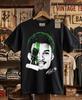 Vintage Wemby Alien Retro Basketball Tee Texas Graphic Portrait Black Shirt