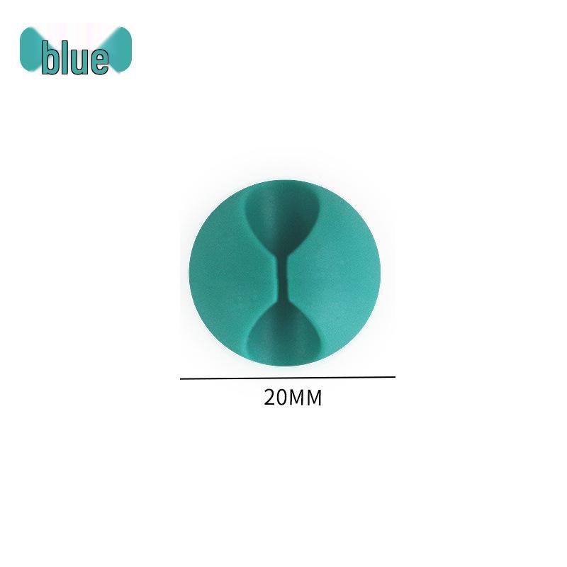 Multi-Hole Self-Adhesive Cable Organizer and Power Cord Holder