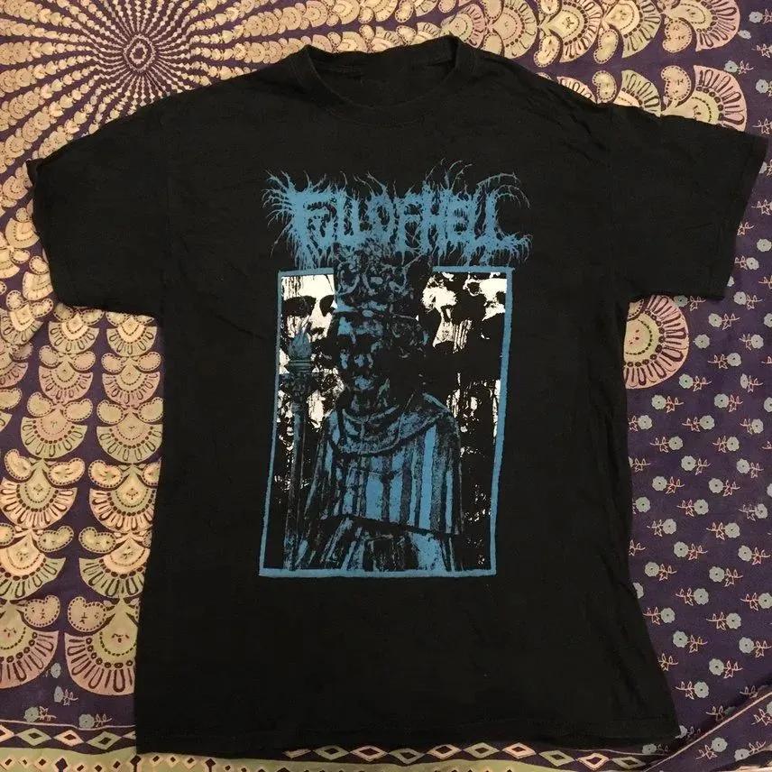 Unisex Short Sleeve Crew Neck Cotton T Shirt Full Of Hell Band XL
