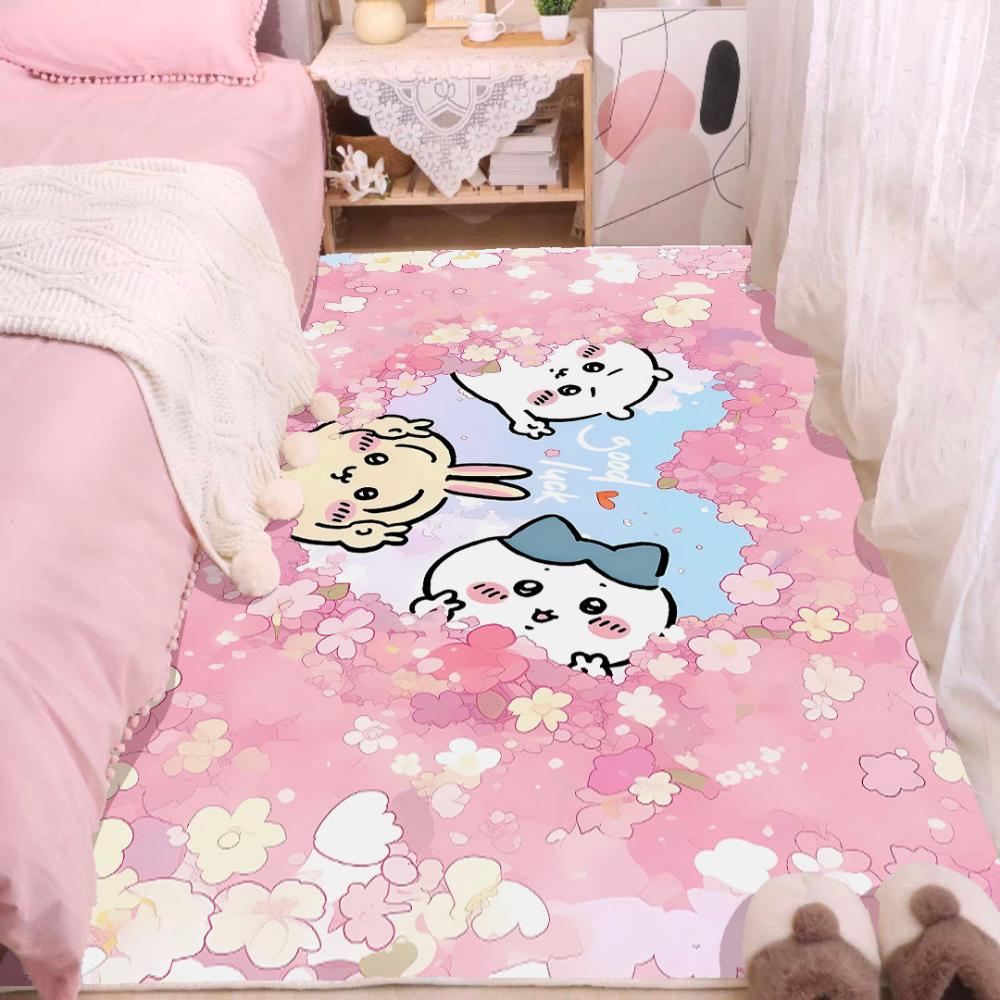 

Чіікава Милий Килимок для Підлоги Грайливий Килим для Спальні М який Килим для Вітальні Каваї Домашній Декор Рожева Естетика Килимок для Ігрового Крісла 40x60cm