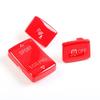 Luxury 3x Red Car Center Gear Shift Parking Off Button Trim For BMW 3 F30 13-18