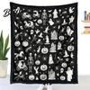 DIY Coloring Projects for Teens Halloween Blanket Throw Blanket with Ghost Patterns Color Your Artistic Bedroom Decor Accessories Own Washable Cozy