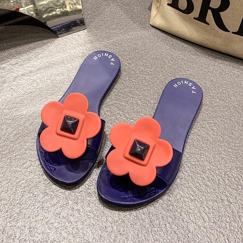 2025 summer new hollow one-character slippers women, casual indoor and outdoor women's sandals, lazy half slippers tide