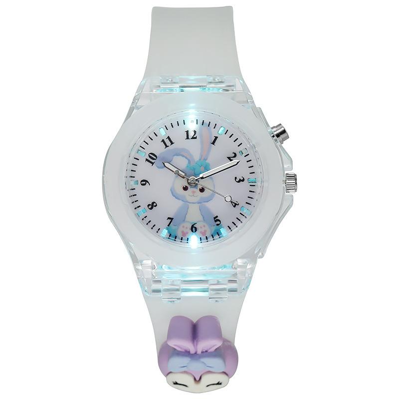 Cartoon Primary School Children'S Watch, Luminous Silicone Electronic Watch Doll Watch